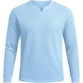 thumbnail image 4 of Kakii Men’s Waffle Henley Shirts, Long Sleeve Button Tops Casual Basic T-Shirts Lightweight Knit Pullover, 4 of 6