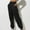 Black, variant on Azrian Women's Plus Size Swearpants Women Casual Trousers High WaistWith PocketsLong Pants