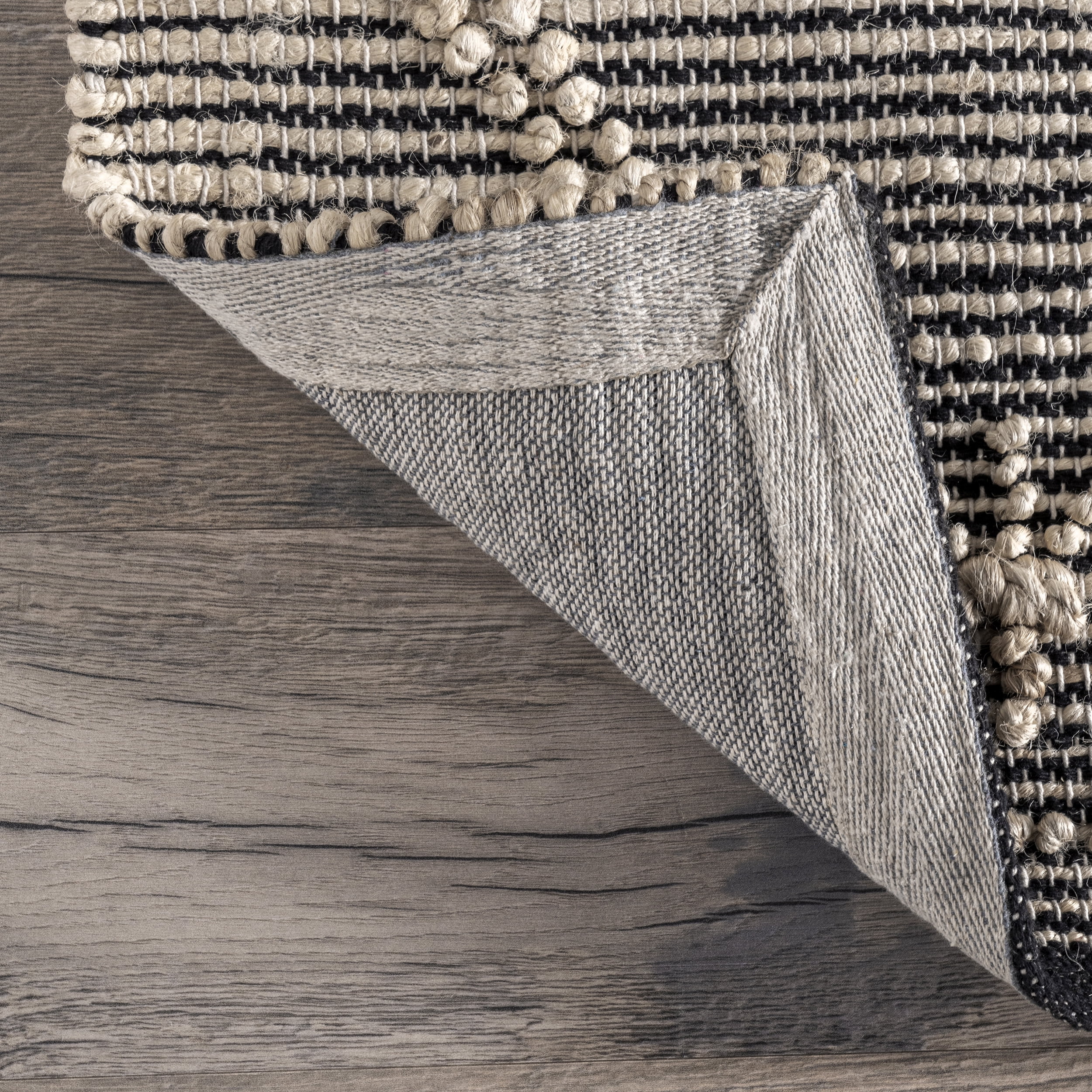 nuLOOM Julianne Handmade High-Low Jute Moroccan Area Rug, 7' 6" x 9' 6", Beige