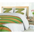 thumbnail image 5 of Ambesonne Christmas Alphabet Duvet Cover Set, Stripy Letter Z, 2-Calking, Ginger Green White, 5 of 7