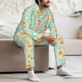 thumbnail image 6 of KLL Cute Duck Sleepwear Mens Flannel Pajamas,Long Cotton Pj Set, 6 of 7