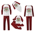 thumbnail image 1 of Conjuntos de pijamas navideños familiares a juego Grinch 2024, pijama de Grinch con parte superior y pantalones de pijama a cuadros, pijama de Grinch para niños y adultos para la familia, 10 Años, 1 of 4