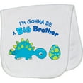 thumbnail image 2 of Inktastic Happy Dinosaur Future Big Brother Baby Burp Cloth, 2 of 3