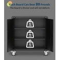 thumbnail image 6 of Historyli Metal Storage Cabinet with Wheels,Lockable Garage Cabinet with 2 Adjustable Shelves and Locks & 4 Wheels Rolling Tool Storage for Garage,Warehouse,Black, 6 of 9