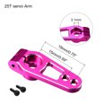 thumbnail image 2 of Unique Bargains 25T Servo Corne Bras en Alliage d'Aluminium Fuchsia pour RC Voitures Accessoires Pièces, 2 of 4