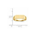 thumbnail image 5 of 14k 12.0x5.5mm Rectangle Closed Back Signet Ring RS401, 5 of 6