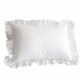 thumbnail image 1 of Funda de almohada con volantes 100 % algodón Funda de almohada con volantes Funda de almohada blanca, 1 of 2