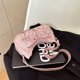 thumbnail image 4 of 6636 Motocicleta Retro Denim Hot Girl Versátil Bolso Hombro para Axila (rosa), 4 of 9