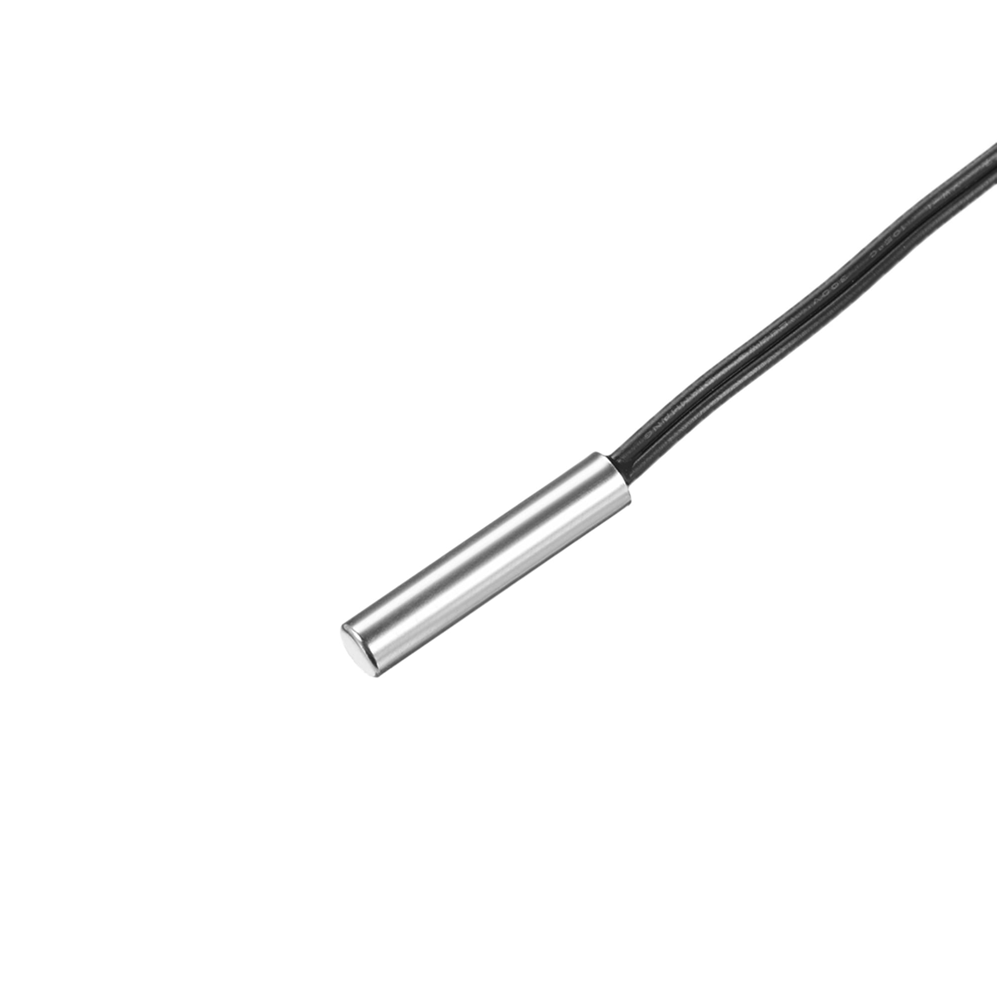 200K NTC thermistor Probe 7.9-inch Stainless Steel Temperature Sensitive Temperature Sensor for air Conditioning 