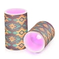 thumbnail image 7 of Yayeee Flameless Candles with Remote Flickering Battery Operated Multi Color Changing, Geometric Patterns, 7 of 7