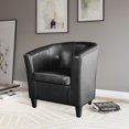 thumbnail image 2 of CorLiving Antonio Bonded Leather  Tub Chair, 2 of 4