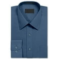 thumbnail image 2 of Men's Long Sleeve Regular Fit Button up Pocket Solid Standard Cuff Dress Shirt, 2 of 2