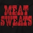thumbnail image 2 of Meat Sweats Foodie Steak Bacon Eating Unisex Plus Fleece Graphic Hoodie Brisco Brands 2X, 2 of 5
