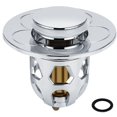 thumbnail image 1 of Tapón de fregadero de acero inoxidable Tapón de fregadero universal Tapón de drenaje para lavabo de encimera Tapón de baño, Plata, 1 of 5