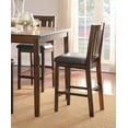 thumbnail image 3 of Classic Kitchen 5pc Counter Height Set Dining Table and 4 Chairs Set Wooden Espresso Finish Wooden Furniture, 3 of 7