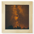 thumbnail image 1 of Orange Dark Sky Fog Art Deco Fashion Square Picture Frame Wall Tabletop Display, 1 of 3