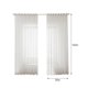 thumbnail image 1 of hite Cortina de ventana de gasa transparente con parte superior de anillo para cocina dormitorio y sala de estar (1, 1 of 8