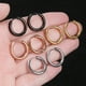 thumbnail image 4 of Qarigey Pendientes de aro de plata pequeños Diseño único Galvanoplastia Tecnología Aros de durabilidad Anillos Accesorios de joyería oro rosa 2.5 * Type3 NO3 Qarigey AP008920-25B, 4 of 6