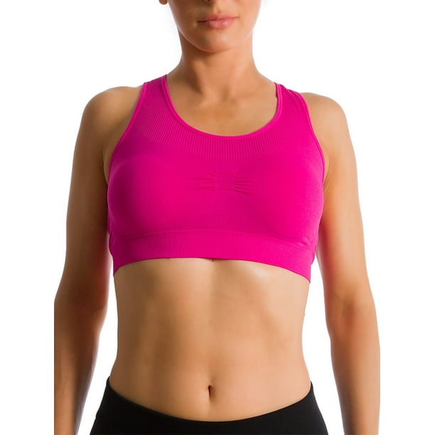 EKTANCO Women Seamless Racerback Yoga Sports Fitness Fashion Bra Top