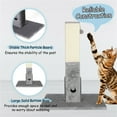 thumbnail image 4 of Pefilos 31" Cat Scratching Post for Large Cats with Sisal Rope and 2 Plush Ball, Indoor Square Cat Scratcher Tower Furniture, Gray, 4 of 9