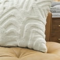 thumbnail image 4 of Rochelle Porter Kobo Decorative Square Pillow, Throw, White, Cotton, Polyfill, 20"x 20", 1 Count, 4 of 8
