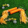 thumbnail image 6 of MODANU 2 Pairs Bike Handlebar Grips with Tassel Streamers, Non-Slip Soft Rubber Bike Handle Grips, Orange, 6 of 6