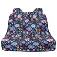 thumbnail image 5 of Xixirimido Boho Floral Car Backseat Cover Rear Bench Towel Cover Non-Slip Automotive Accessories for Sedans, SUVs, Vans Universal Car Seats Protector, 5 of 7