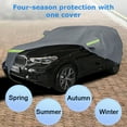 thumbnail image 3 of SUV Car Cover, Universal Car Cover Waterproof All Weather with Door Zipper Universal Fit Buick Enclave, Rainier, Chevrolet Traverse,Dodge Durango,Nitro, Ford Edge etc (YXL-lengths 188" to 206"), 3 of 9