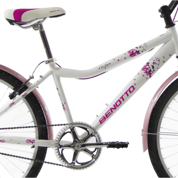 Bicicleta de Montaña Benotto Kyra R26 1V Blanco Rosa Mujer