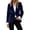 Dark Blue, variant on vdgthytj Blazer for Women Open Front Button Lapel Collar Long Sleeve Velour Business Casual Work Jacket(X-Large,Wine)