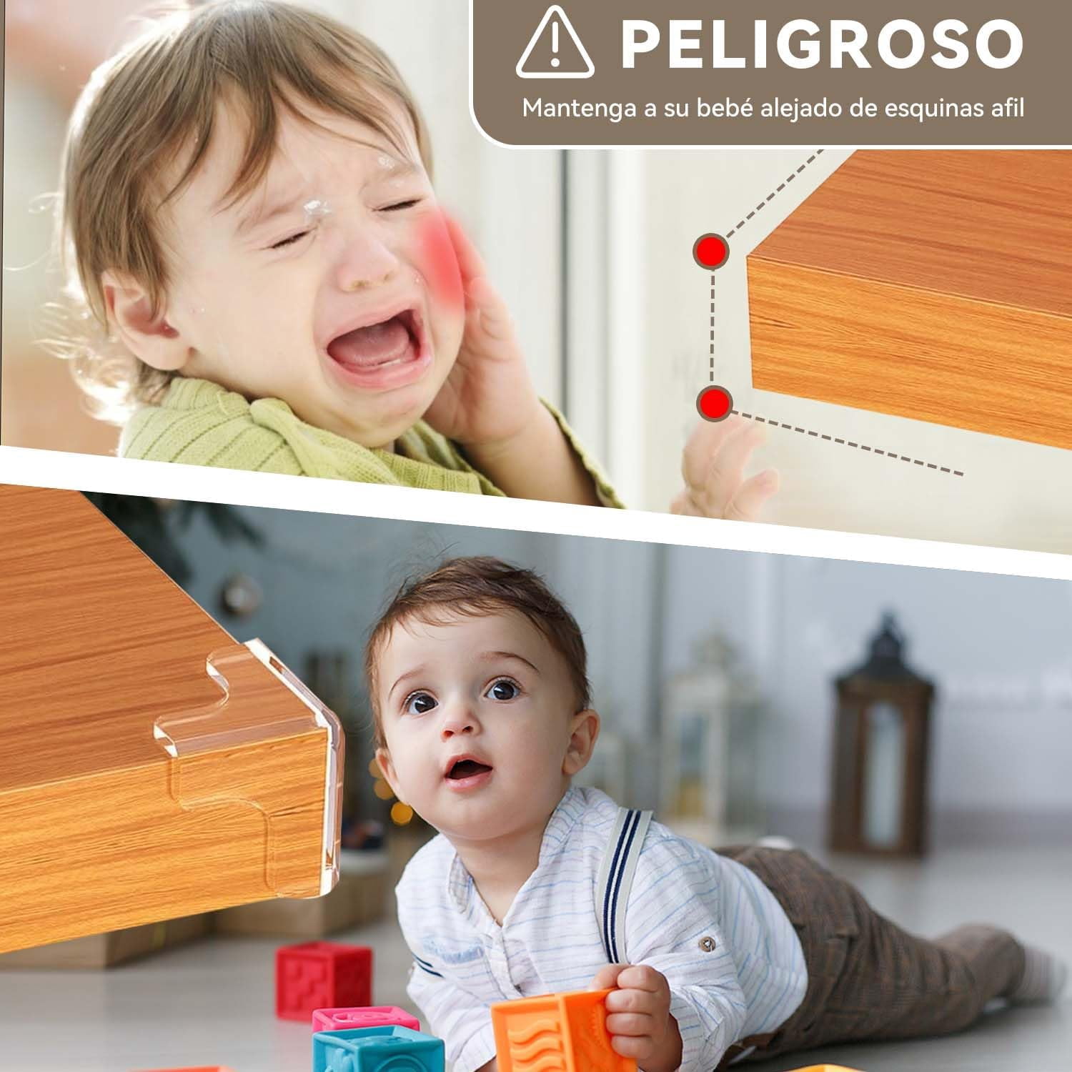 【22 PIECES】Clear Corner and Edge Protectors, Strong Adhesive, Durable and Sturdy, Soft Corner Guards to Protect Tables, Babies, Children, the Elderly, and Furniture
