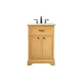 thumbnail image 3 of Elegant Decor Americana 24" Aluminum MDF Single Bathroom Vanity in Natural Wood, 3 of 8