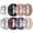 White, Black, Light Pink, Beige, Light Gray, Maroon, Blueish, Cream, variant on ZSOU 8 Pack Braided Stretchy Bands for Apple Watch 38/40/41/42mm(Series 10) Men & Women - Multicolor