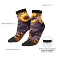 thumbnail image 6 of Pofeuu Sunshine Cute Cat Sunflower Print 30cm Socks, Adult Running Hiking Socks for Youth and Adult, 6 of 7