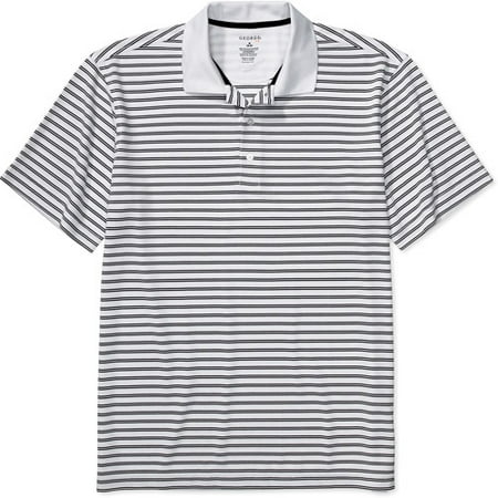 George - George - Men's Stripe Golf Polo Shirt - Walmart.com