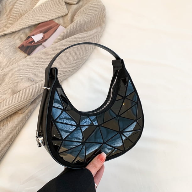 Bolsa Bolsa de mujer Bolsas de media luna Moda Armpit Vintage Mujer Embrague Tote Púrpura Ndcxsfigh Para Estrenar