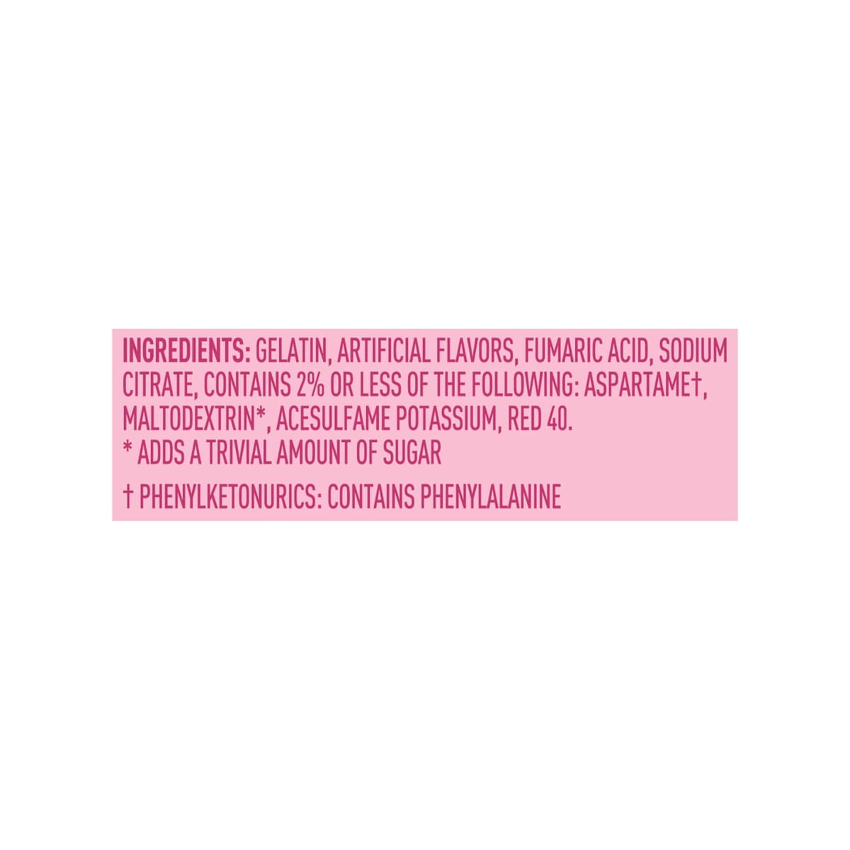 (6 pack) Starburst Sugar-Free All Pink Strawberry Gelatin Mix, 8 Servings, 0.69 oz Cardboard Box