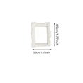 thumbnail image 2 of Mini White Baroque Resin Picture Frame Small Photo Frame for Desk Vanity Table Wall Decor, 2 of 4