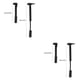 thumbnail image 1 of Soidarity Mini bomba de aire para bicicleta, inflador de neumáticos de bicicleta a presión manual, válvulas portátiles, bomba de ciclo 2piezas Soidarity CBP138469, 1 of 5
