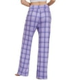 thumbnail image 3 of iniber Women's Comfy Pajama Pants Casual Lounge Pant Wide Leg Palazzo Stretch Drawstring Bottoms, 3 of 3