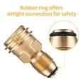 thumbnail image 2 of Easy Installation Propane Connector Screw-On Design, Left-Hand Thread, For Quick Setup, For Outdoor Use Spare Adapter APPLAYERR Spare Part, 2 of 2