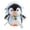F, variant on Penguin Plush Desk Buddy Stuffed Animal Charm with Cute Accessories Soft Keychain Pendant for Office Decor and Creative Gift Giving