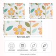 thumbnail image 2 of Yayeee Pillowcase Queen Size Set of 2 Satin Wrinkle Resistant Pillow Case, Orange Retro Flower, 2 of 7