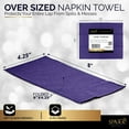 thumbnail image 3 of Dinner Napkins Disposable Guest Towels, Purple Beverage Napkins Soft and Absorbent Paper Napkins Dinner Size for Party, Wedding Or Every Day Use, 8” x 4.5” 2 Ply Party Napkins, Pack of 40 -By Amcrate, 3 of 6