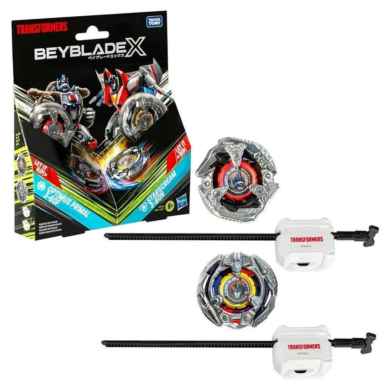 Beyblade X Transformers Optimus Primal 3-60F vs. Starscream 3-80N