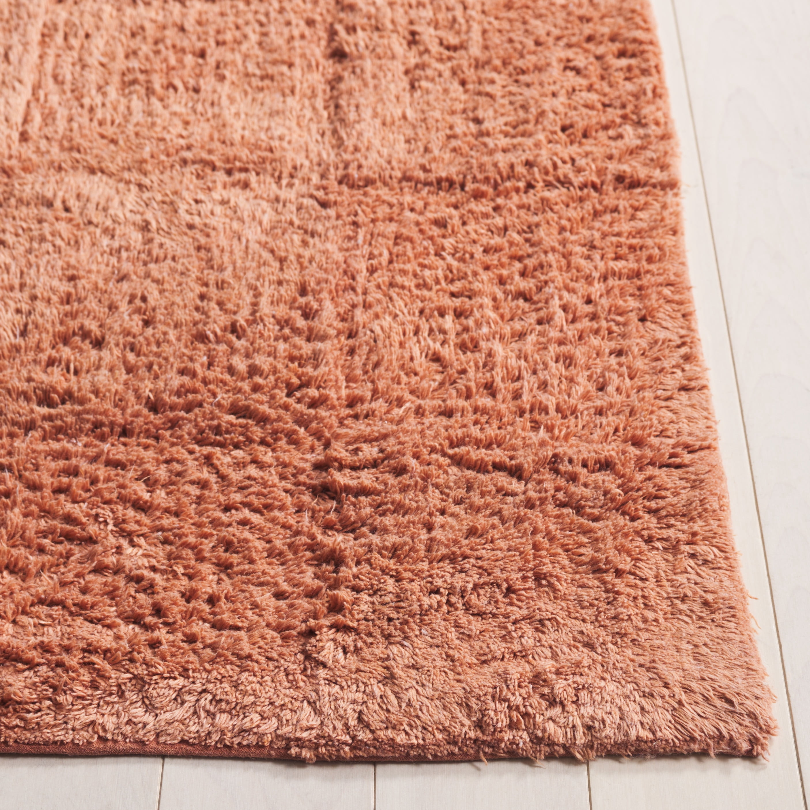 Safavieh Easy Care Coty Checkered Area Rug, Rust, 6' x 6' Square