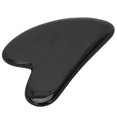thumbnail image 4 of Acupuncture Therapy Guasha Board, Heart Shape Design Improve Facial Blood Circulation Obsidian Guasha Board  For Spine For Neck For Forehead For Back, 4 of 8
