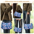 thumbnail image 4 of FORMRS Womens Shoulder Bag with Chain Strap Clutch Purse Cute Tote Handbag, Blue Daisy, 4 of 7