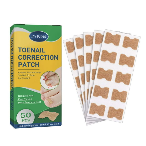 NUEVAS 50 piezas de pegatinas correctoras de uñas de alta gama, parche corrector de uñas encarnadas, herramienta de cuidado de pedicura correctora de recuperación a prueba de agua
