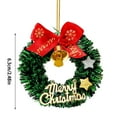 thumbnail image 3 of 10pcs Mini Wreath Ornaments with Bows, Small Holiday Decor for Garland, Dollhouse, and DIY Crafts, Festive Party and Seasonal Decoration, 3 of 7